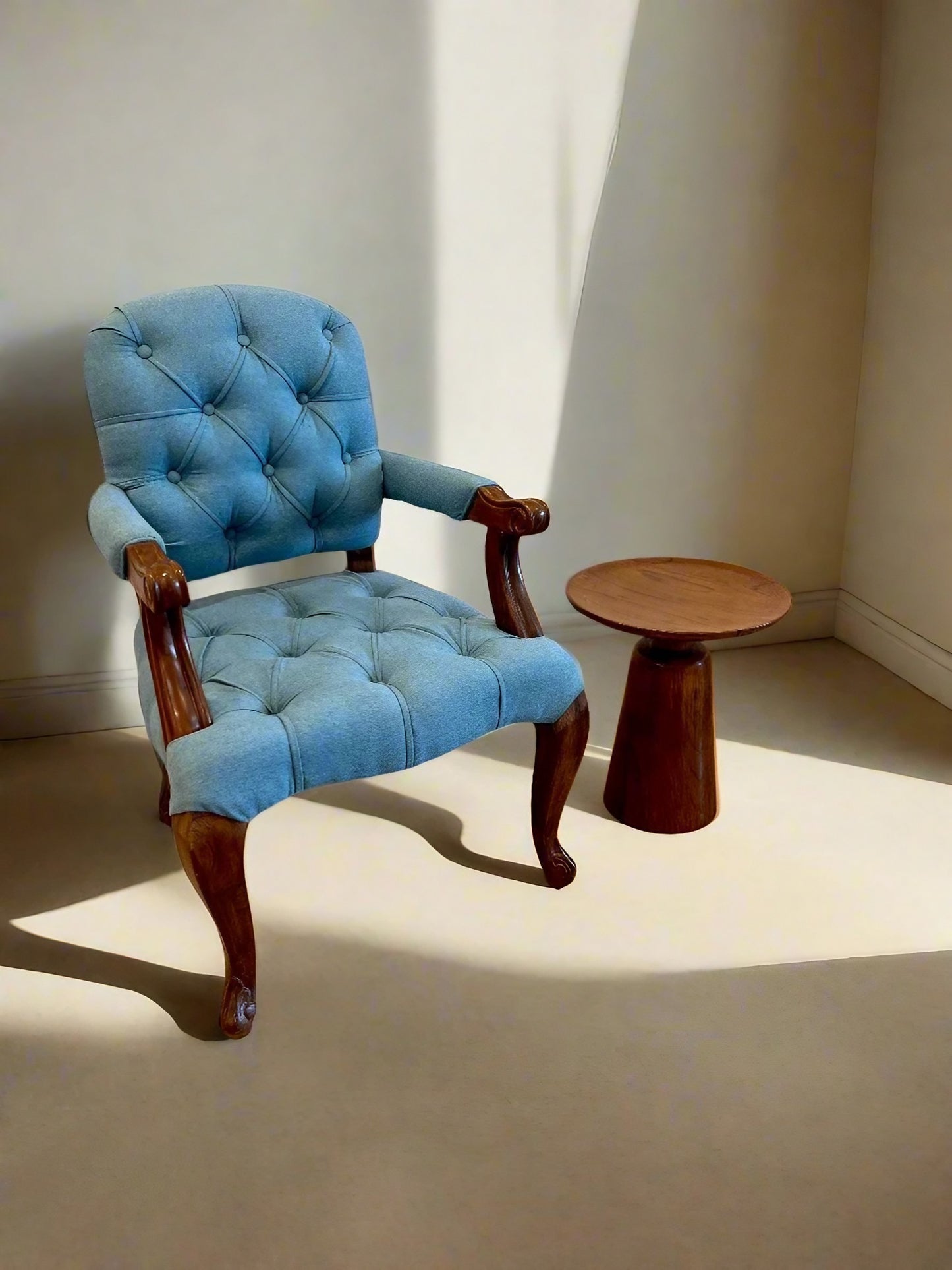 Juliet Chester Chair & Leo Round Side Table