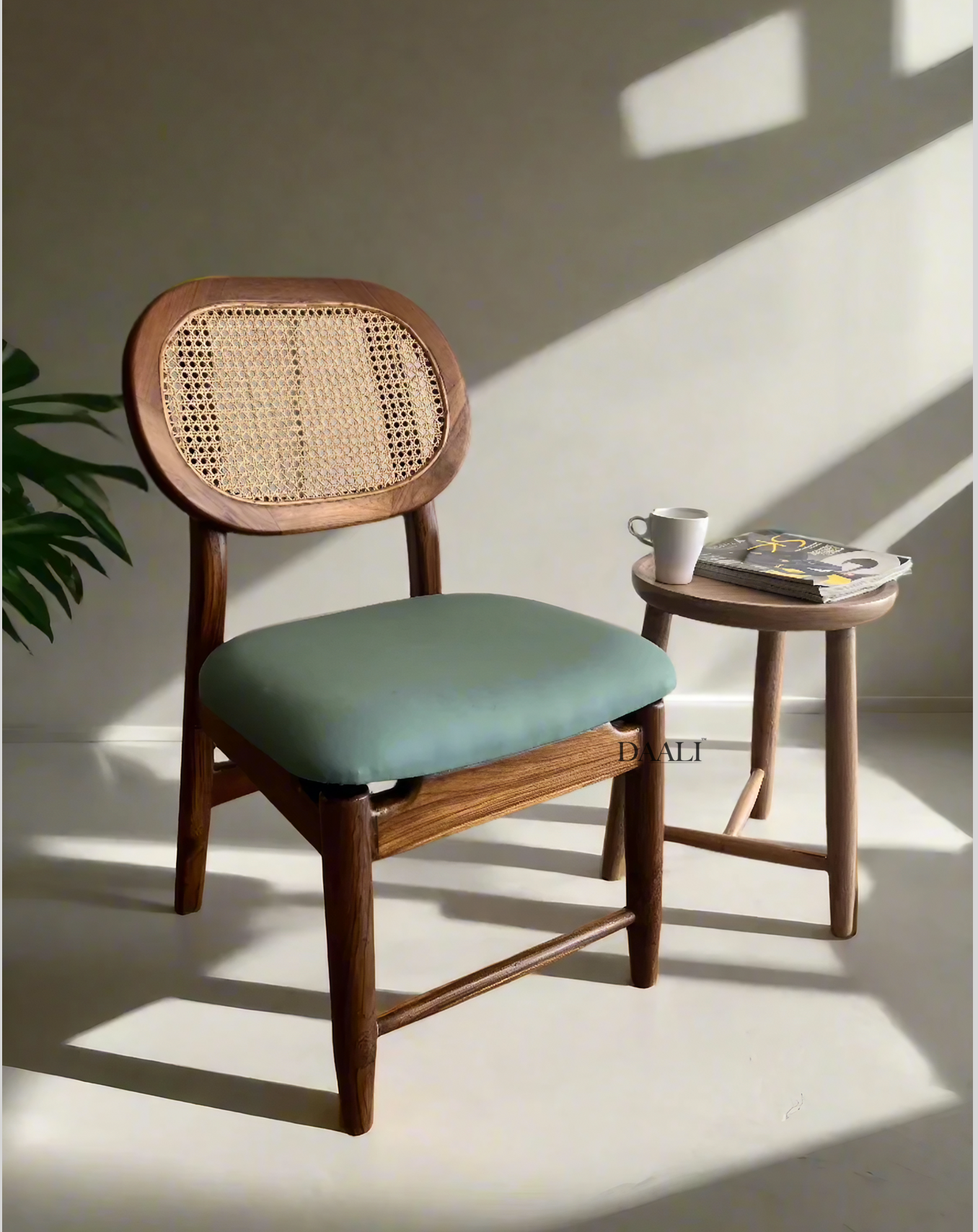 Luminary Rattan Chair & Sol Round Table