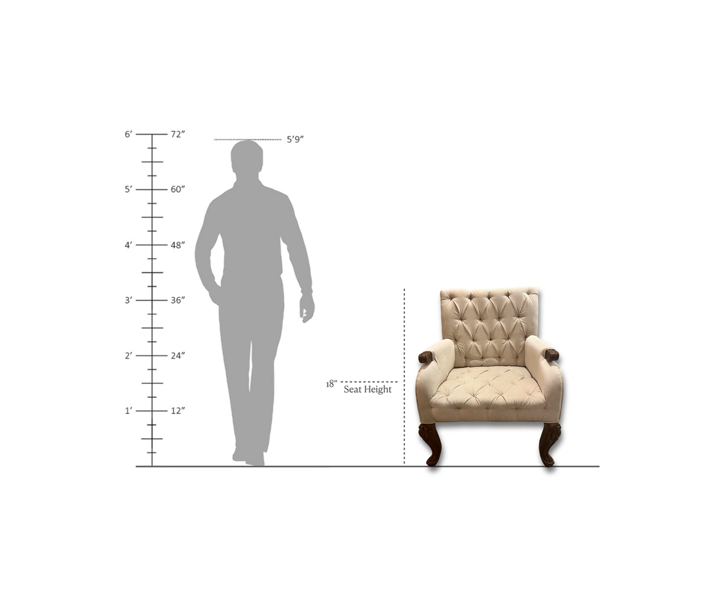 Titan Chair & Antares Marble End Table